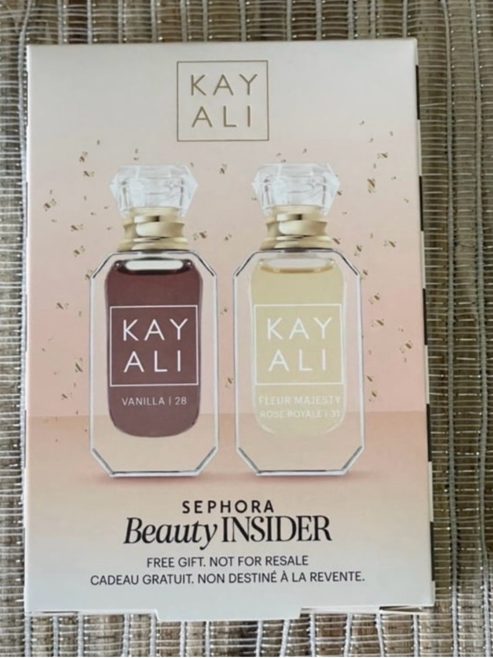 New Kayali Vanilla 28 and Fleur majesty rose royale 31 Sephora birthday gift